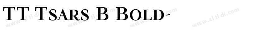 TT Tsars B Bold字体转换